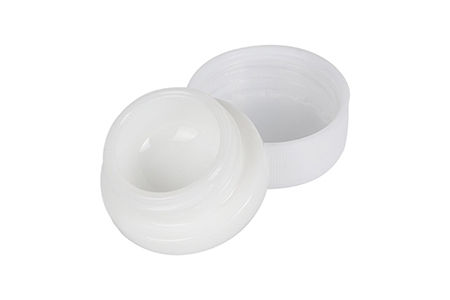 9ml  white Glass Jars with child resistant cap