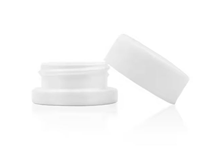 9ml  white Glass Jars with child resistant cap