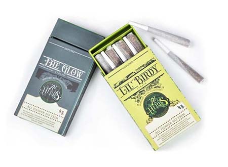 Child Resistant Pre-roll Paper Box Packaging with Matches