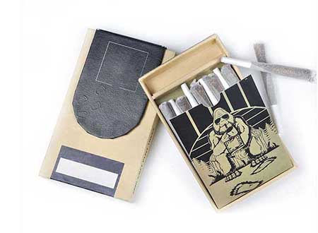 Child Resistant Pre-roll Paper Box Packaging with Matches